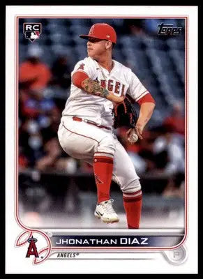Jhonathan Diaz Rookie 2022 Topps #332 Los Angeles Angels - Baseball Card Single