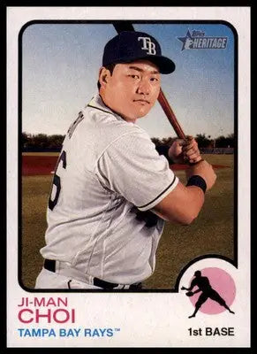 Ji-Man Choi 2022 Topps Heritage #393 Tampa Bay Rays - Baseball Card Single