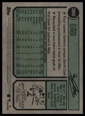 Ji-Man Choi 2023 Topps Heritage #395 Pittsburgh Pirates - Baseball Card Single