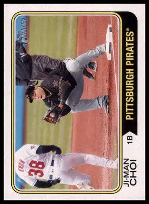 Ji-Man Choi 2023 Topps Heritage #395 Pittsburgh Pirates - Baseball Card Single