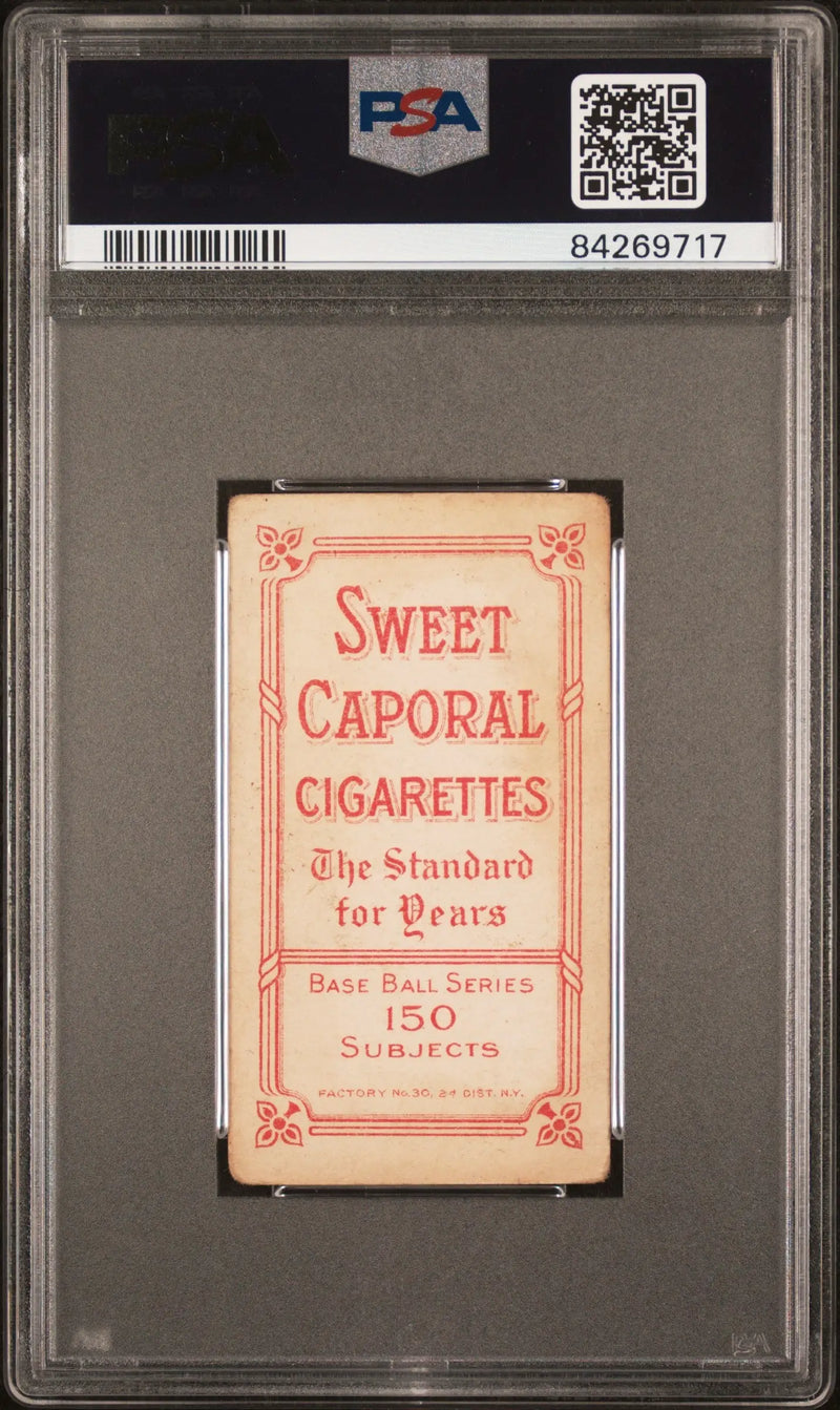 Vintage Jiggs Donohue Donahue T206 Sweet Caporal card in PSA grading case