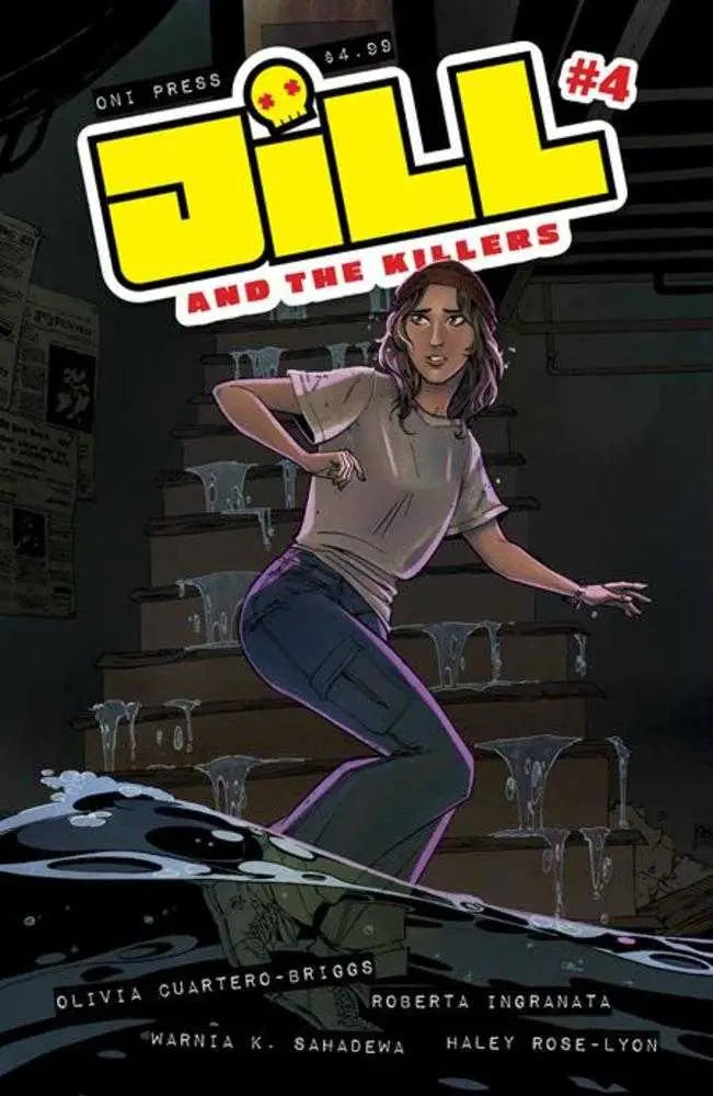 Comic book cover of Jill And The Killers #4 with skateboarding character in action pose