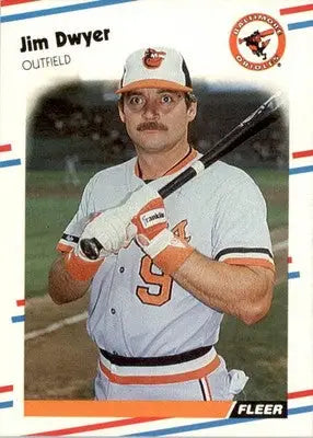 Jim Dwyer - 1988 Fleer - #558 - Baseball - Baseball Card Single