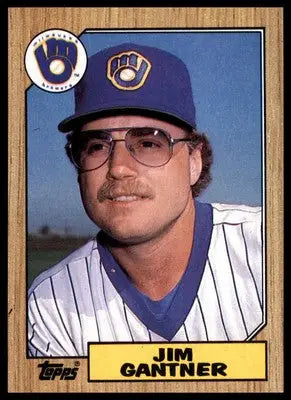 Jim Gantner 1987 Topps #108 Milwaukee Brewers - Baseball Card Single