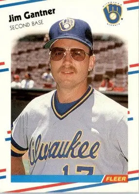 Jim Gantner - 1988 Fleer - #165 - Baseball - Baseball Card Single
