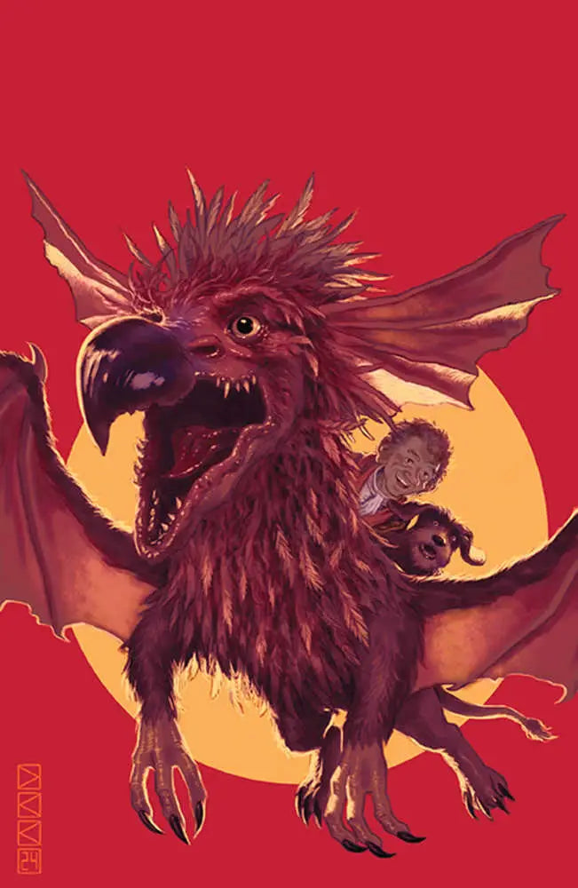 Furry griffin with rider from Jim Henson Presents Cover B Kim comic book
