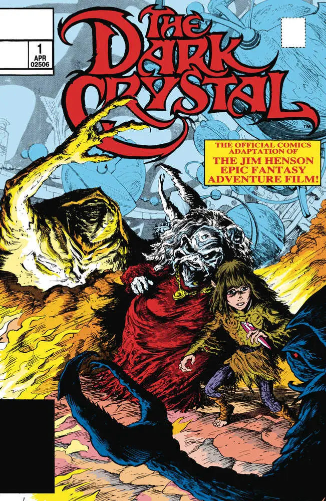 Comic book cover for Dark Crystal Archive Edition #1 featuring fantasy characters in action