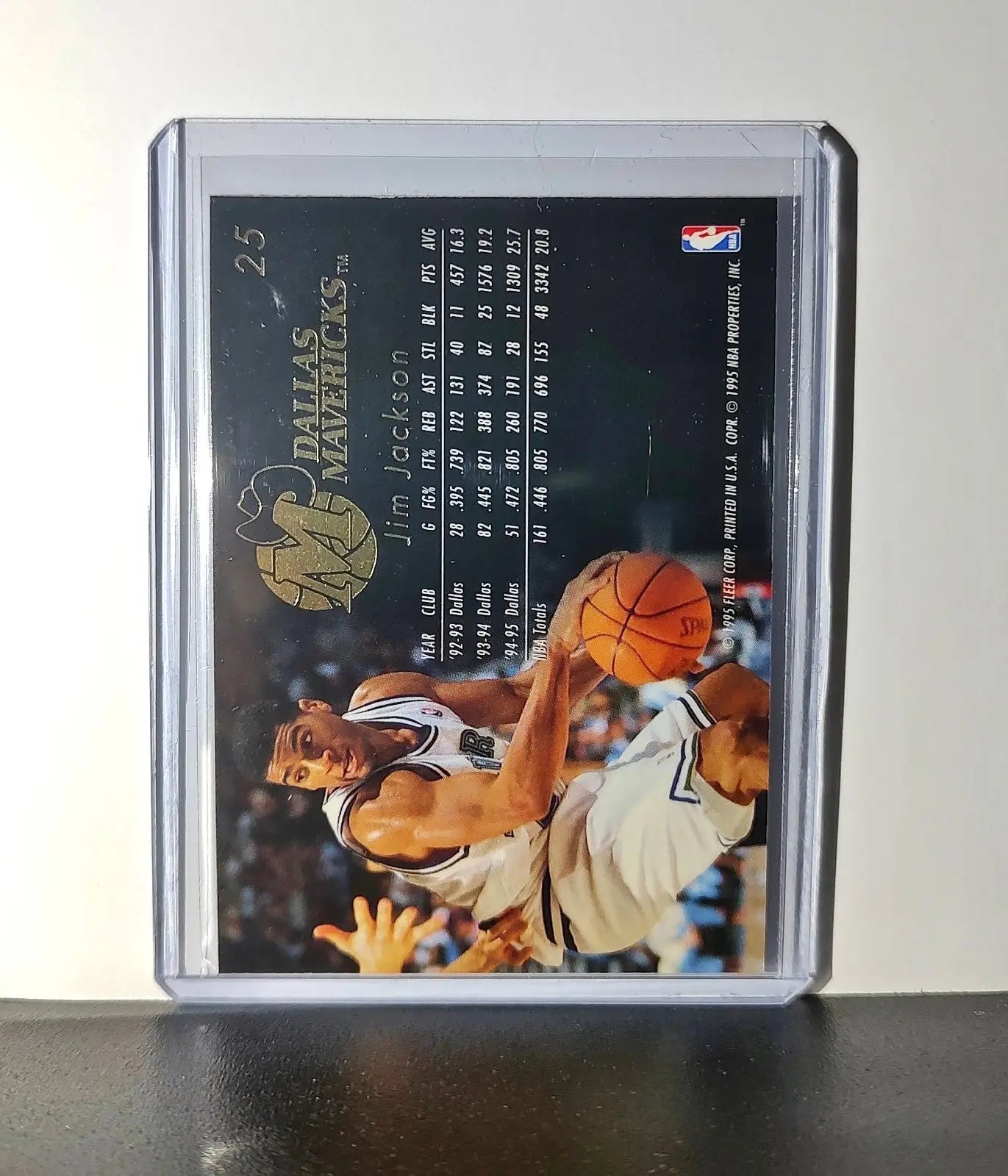 Jim Jackson 1995-96 Flair NBA #25 Card Dallas Mavericks