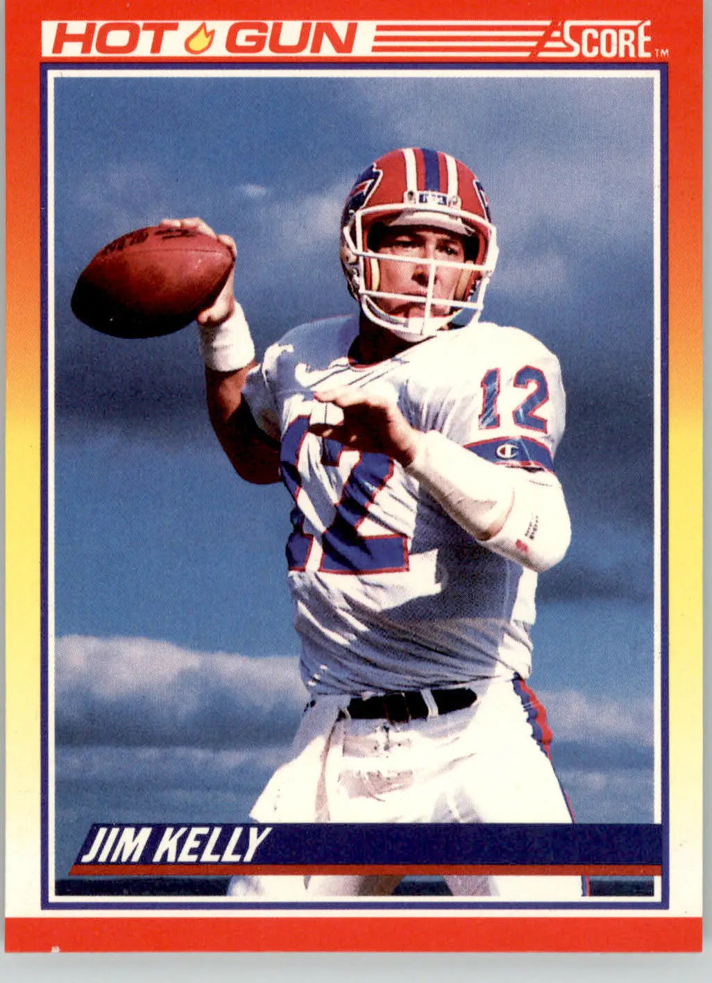 Jim Kelly - 1990 Score - #318 - Football