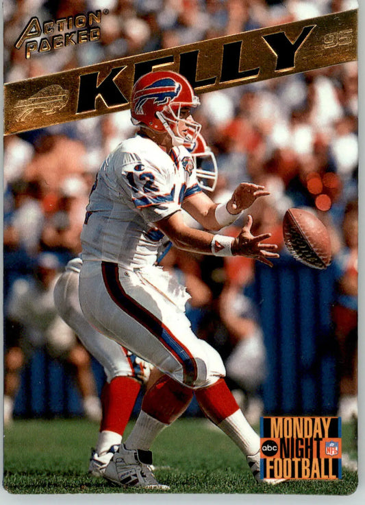 Jim Kelly - 1995 Action Packed Monday Night Football - #35 - Football - Football Card Single