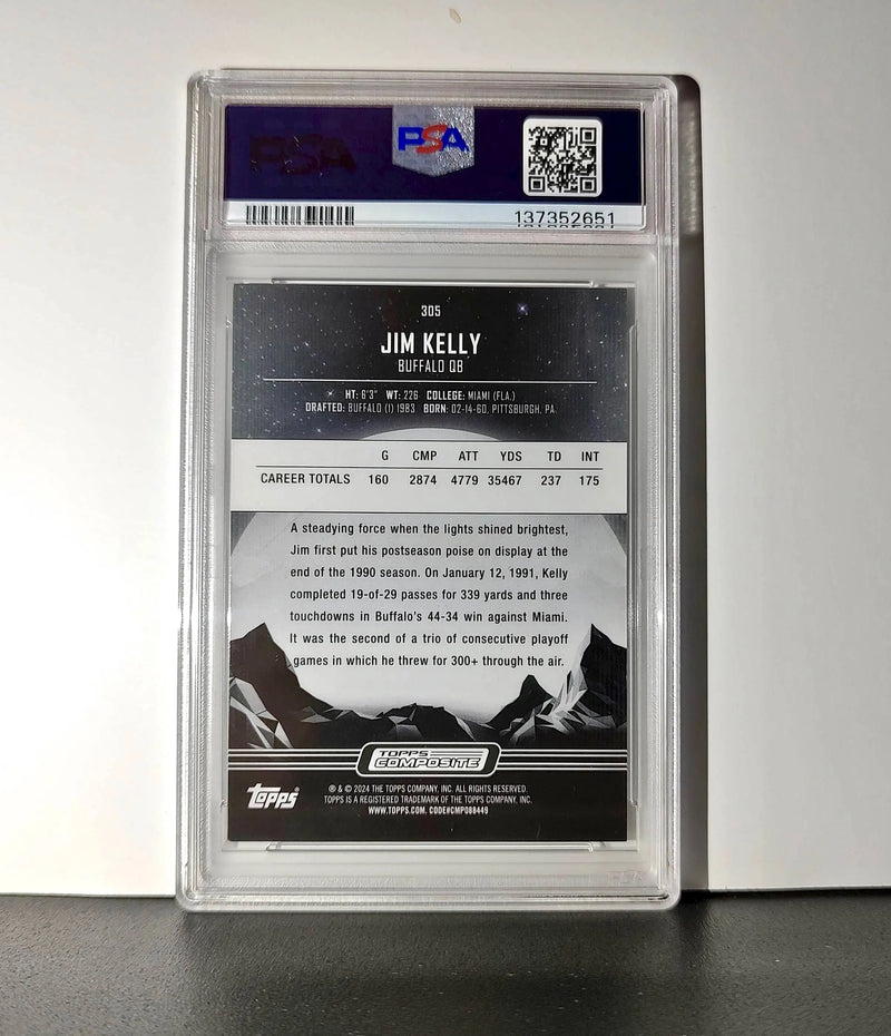 Jim Kelly 2023 Topps Midnight Morning Parallel 057/125 #305 PSA 9 Mint