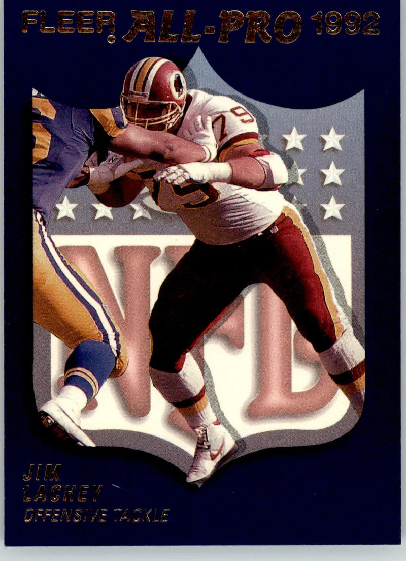 Jim Lachey - 1992 Fleer - #5 - Fleer All-Pro 1992 Football