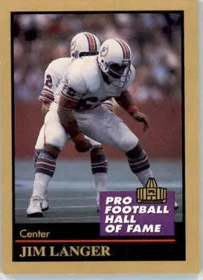 Jim Langer - 1991 Enor Pro Football HOF - #82 - Football - Football Card Single