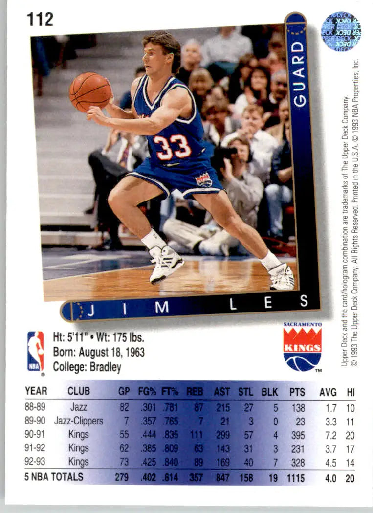 Jim Les - 1993-94 Upper Deck - #112 - Basketball - Basketball Card Single