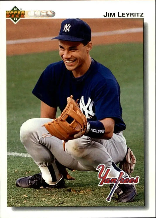 Jim Leyritz 1992 Upper Deck MLB #117 Baseball Card New York Yankees - Baseball Card Single
