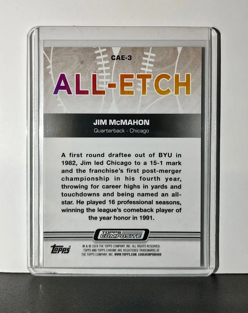 Jim McMahon 2023 Topps Chrome All-Etch NFL #CAE-3 Card Chicago Bears