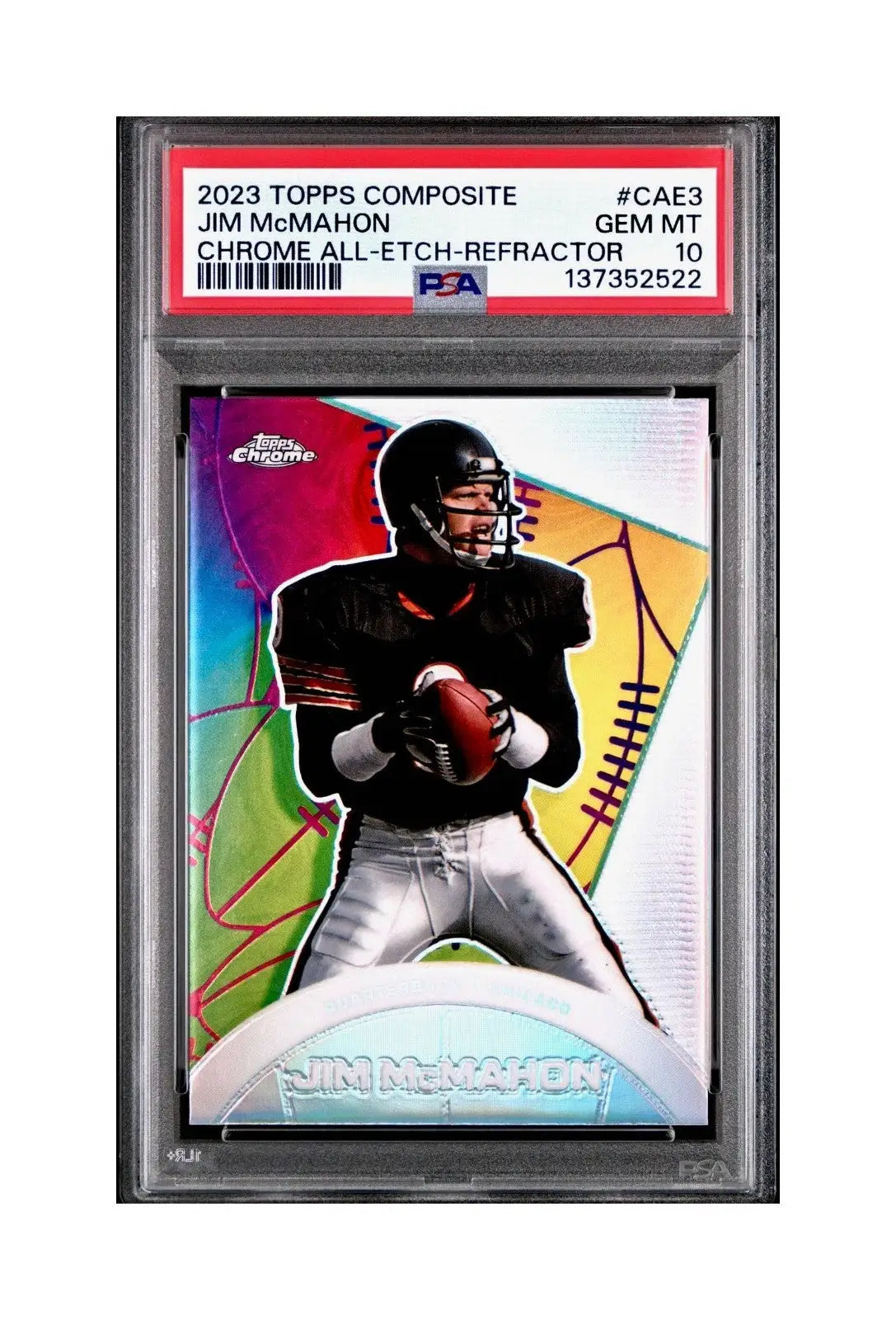 Jim McMahon 2023 Topps Chrome ALL-ETCH Refractor #CAE-3 PSA 10 Gem Mint - Other