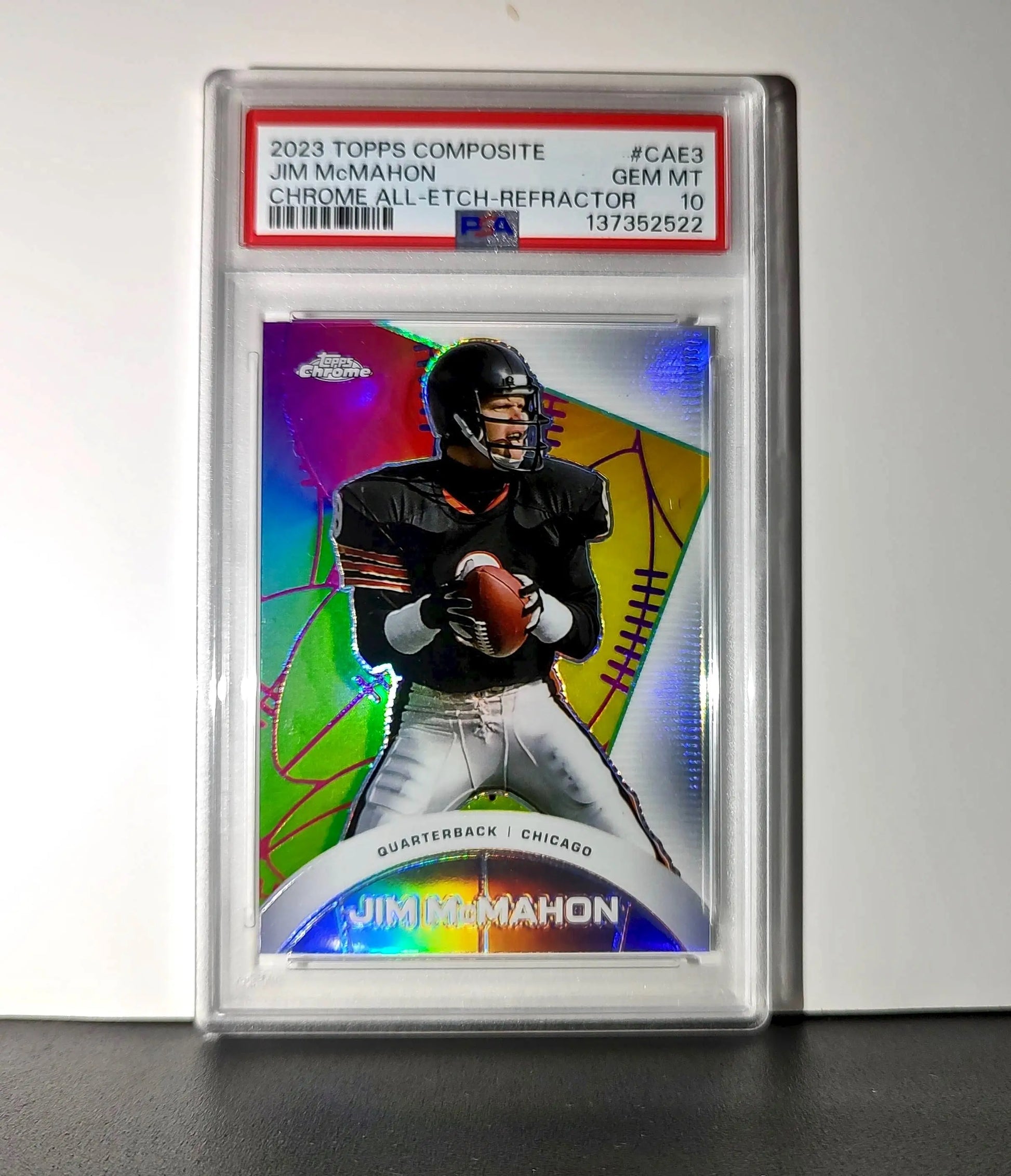 Jim McMahon 2023 Topps Chrome ALL-ETCH Refractor #CAE-3 PSA 10 Gem Mint - Other