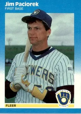 Jim Paciorek - 1987 Fleer Update - #U-95 - Baseball - Baseball Card Single