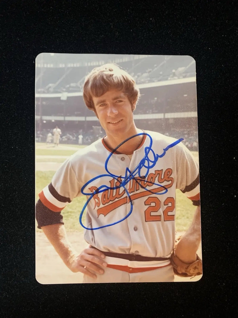 Autographed Jim Palmer trading card showcasing Baltimore Orioles memorabilia