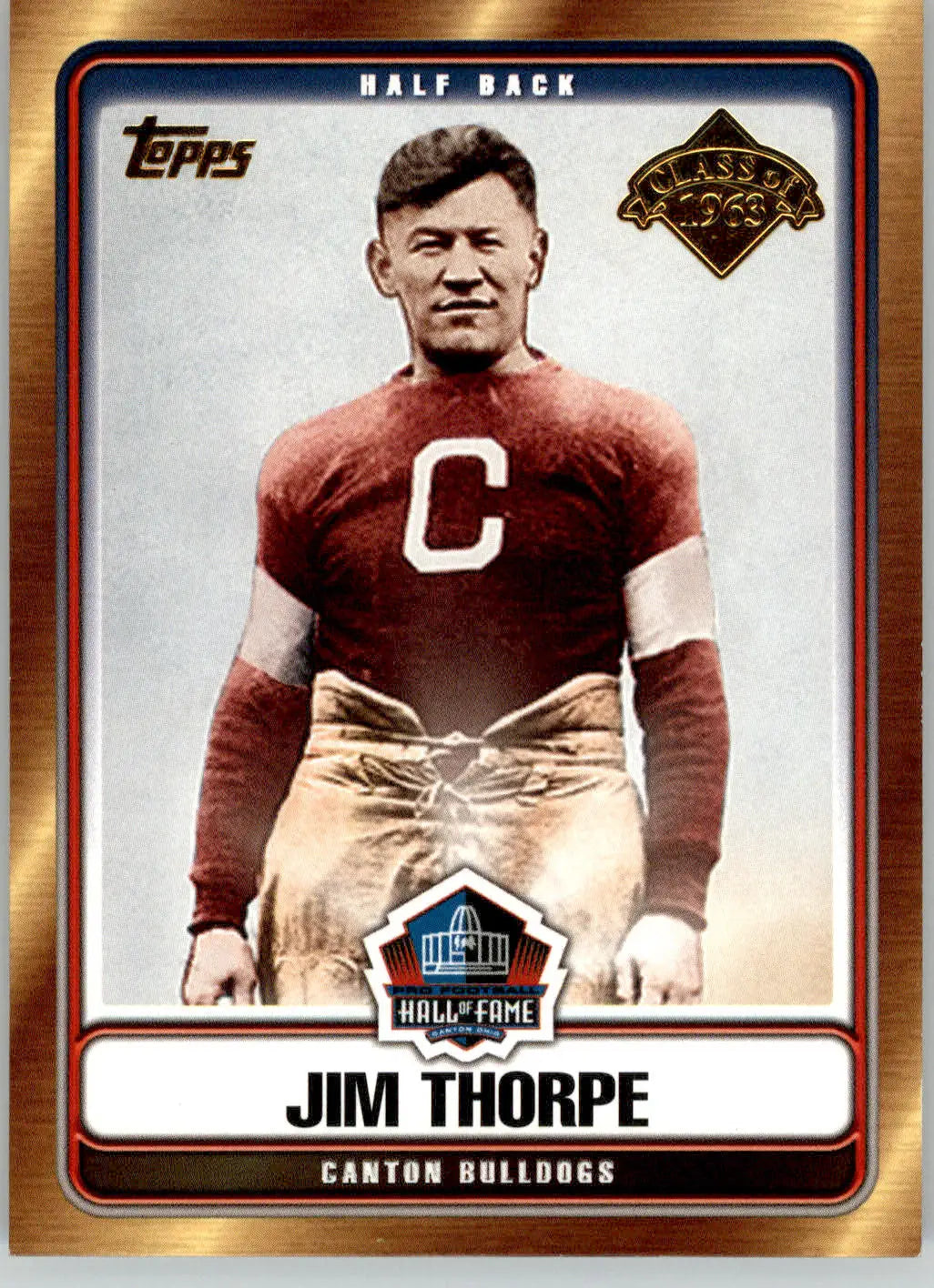 Jim Thorpe - 2006 Topps - #HOFT-JT - Hall of Fame Tribute Football - Football Card Single