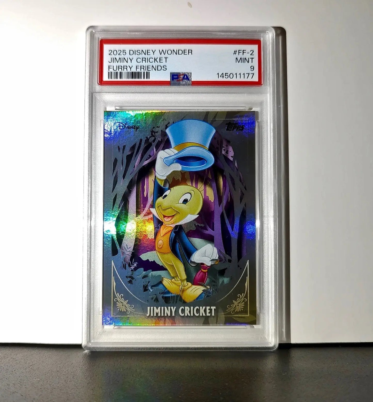 Jiminy Cricket 2025 Topps Disney #FF-2 Furry Friends Card Pinocchio PSA 9 - Non-Sports Card Single
