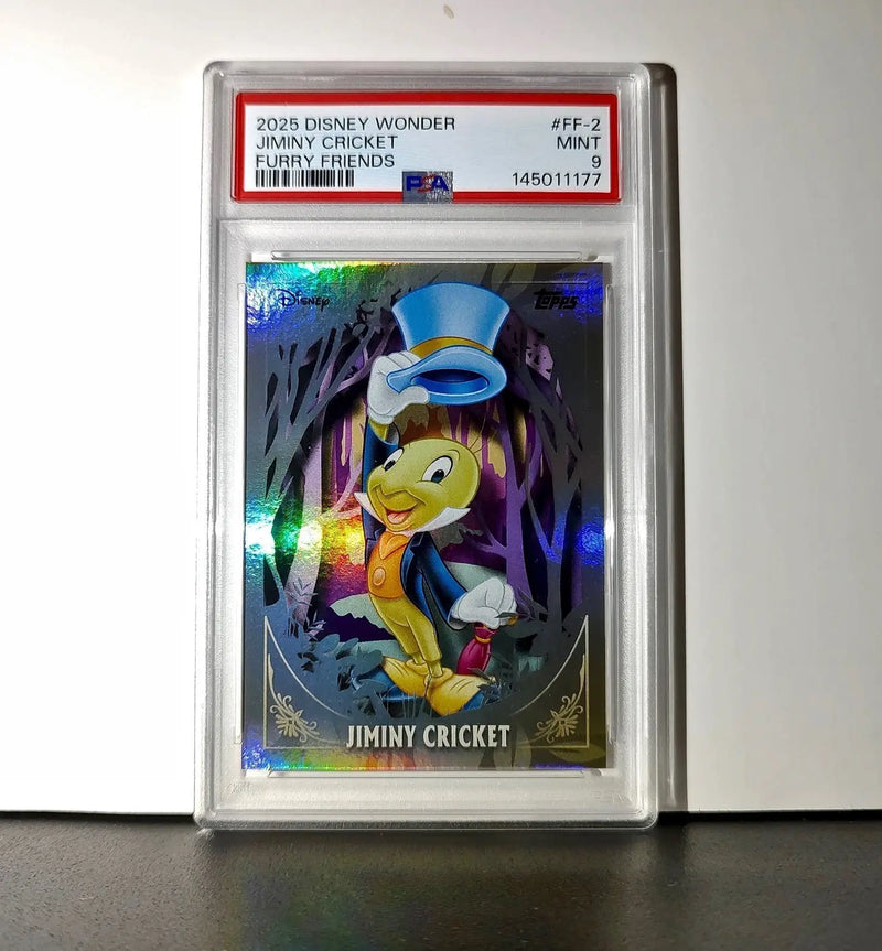 Jiminy Cricket 2025 Topps Disney #FF-2 Furry Friends Card Pinocchio PSA 9 - Non-Sports Card Single