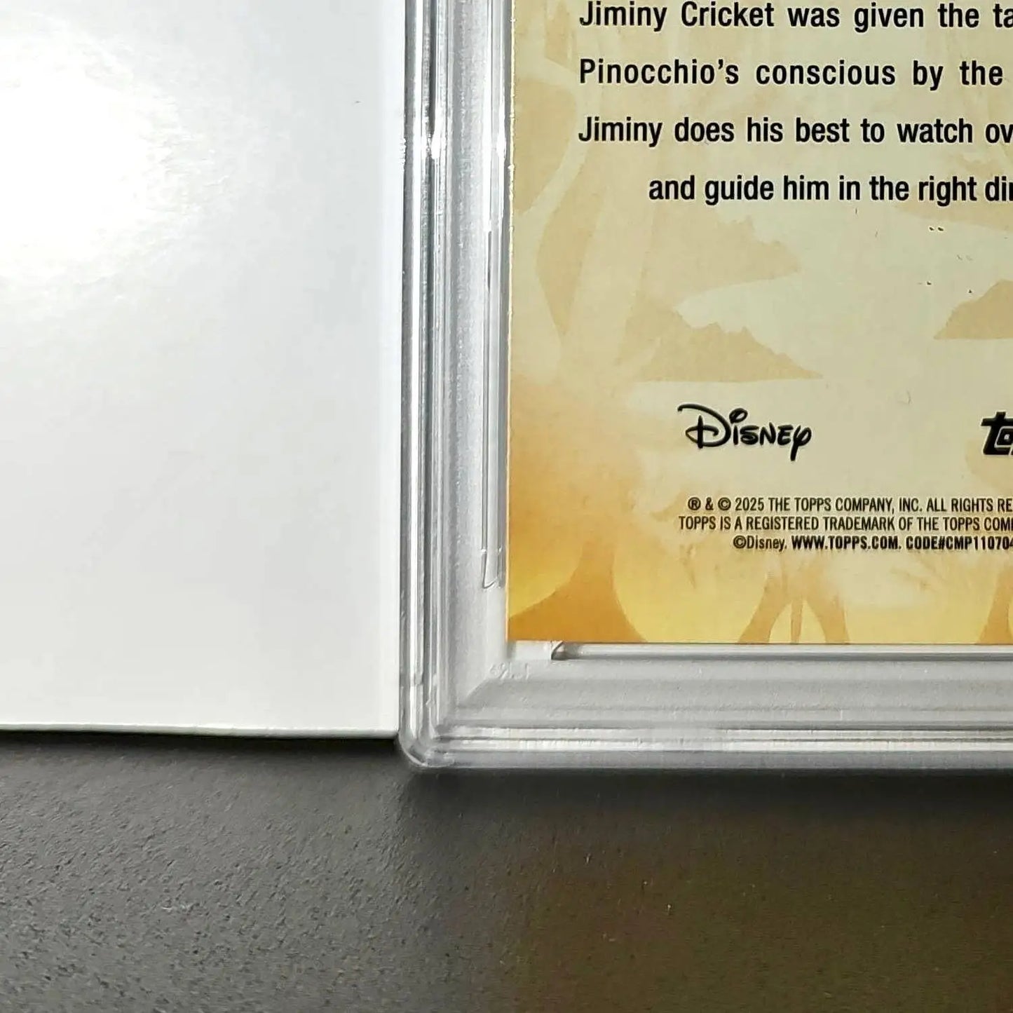 Jiminy Cricket 2025 Topps Disney #FF-2 Furry Friends Card Pinocchio PSA 9 - Non-Sports Card Single