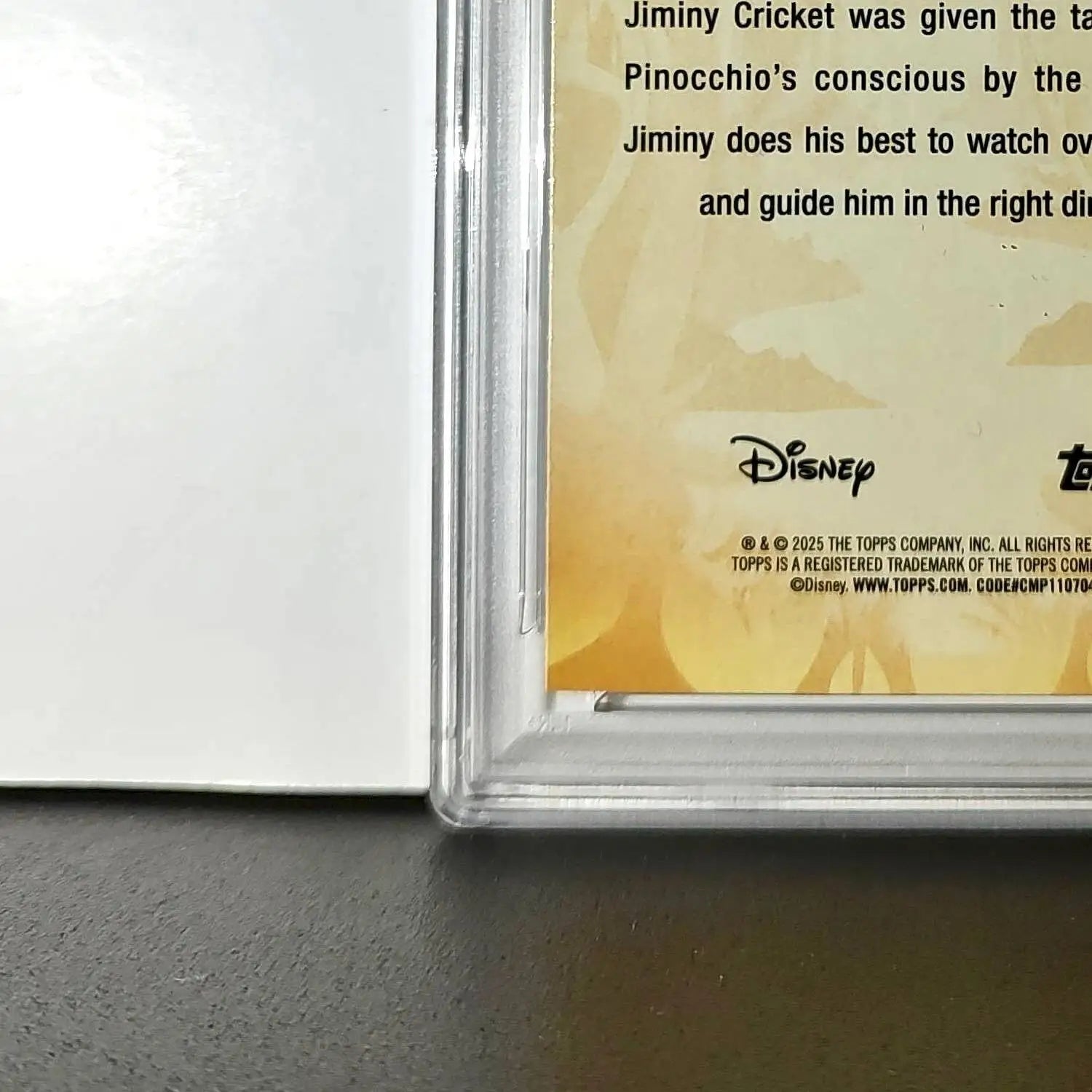 Jiminy Cricket 2025 Topps Disney #FF-2 Furry Friends Card Pinocchio PSA 9 - Non-Sports Card Single