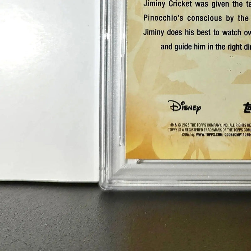Jiminy Cricket 2025 Topps Disney #FF-2 Furry Friends Card Pinocchio PSA 9 - Non-Sports Card Single