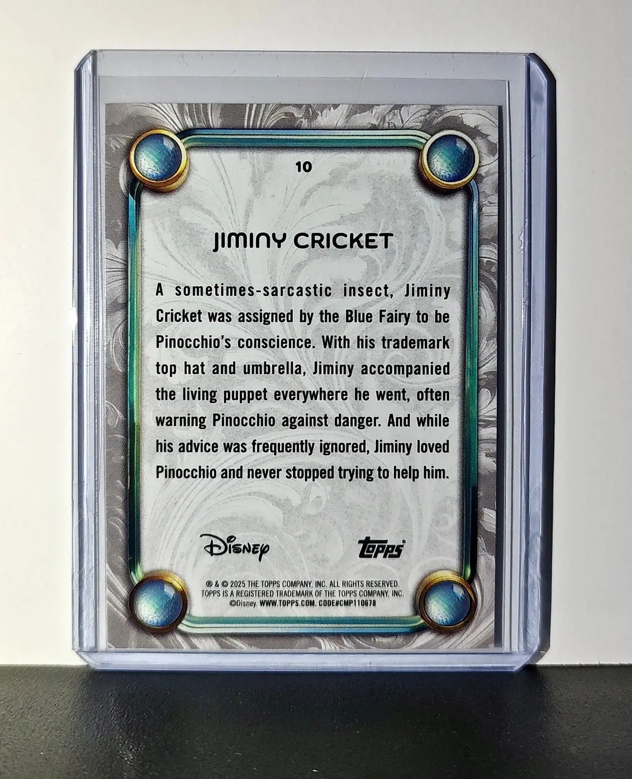 Jiminy Cricket 2025 Topps Disney Wonder #10 Card Pinocchio - Non-Sports Card Single