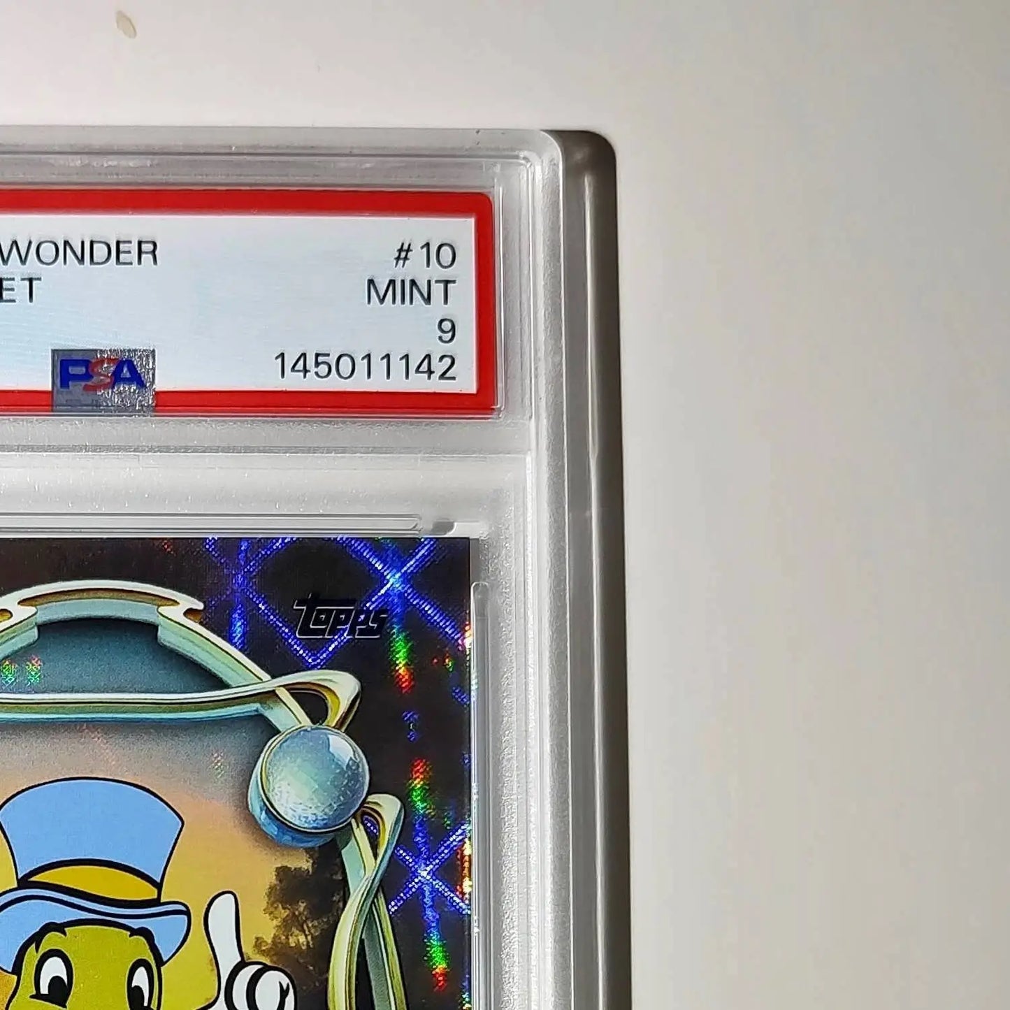 Jiminy Cricket 2025 Topps Disney Wonder #10 Winter Variant Card Pinocchio PSA 9 - Non-Sports Card Single