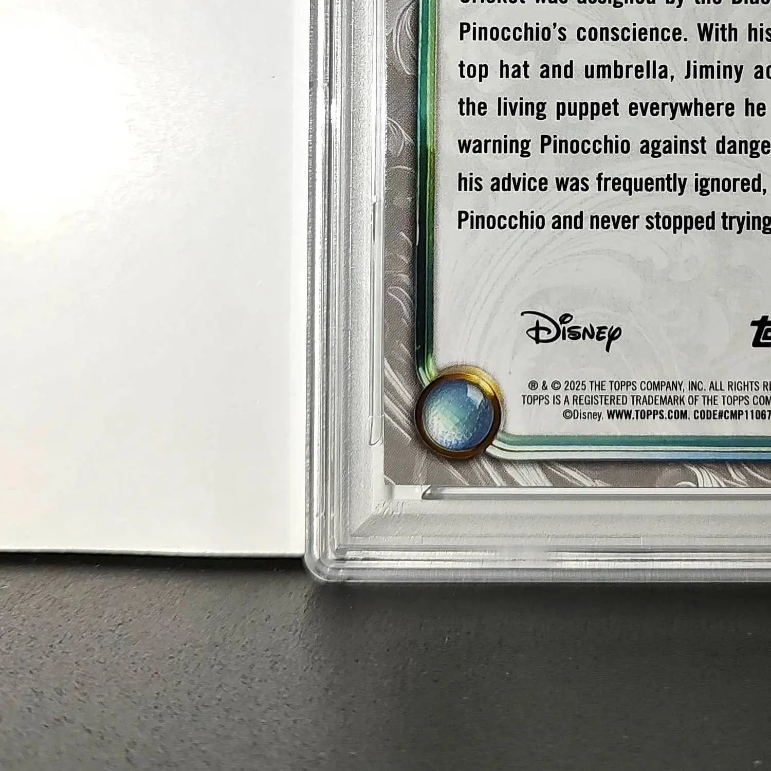 Jiminy Cricket 2025 Topps Disney Wonder #10 Winter Variant Card Pinocchio PSA 9 - Non-Sports Card Single