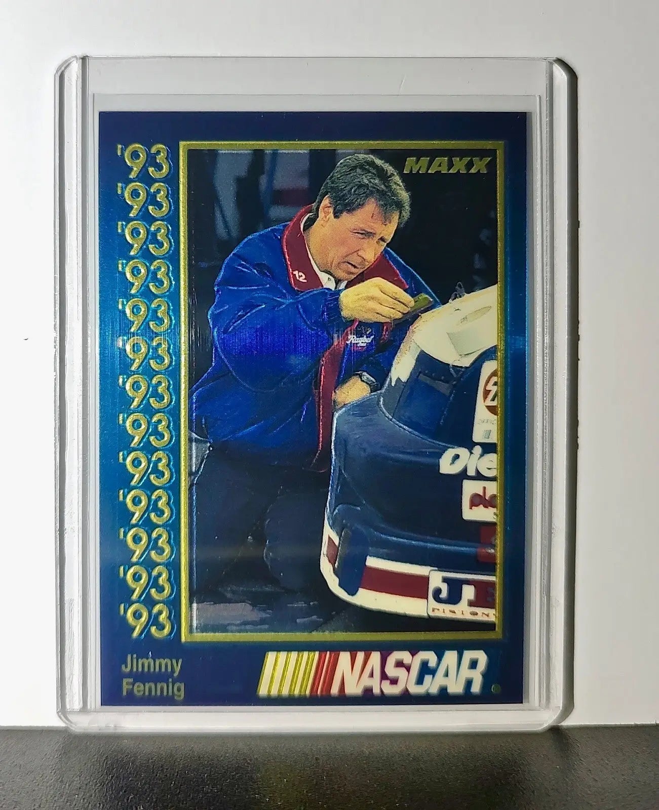 Jimmy Fennig 1993 Maxx Premier Plus Racing #152 NASCAR Card Bobby Allison Racing - Racing Card Single