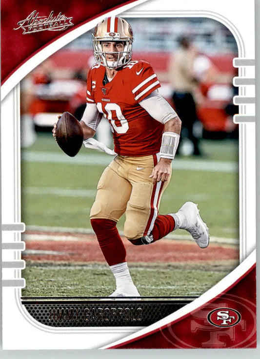 Jimmy Garoppolo - 2020 Panini Absolute - #96 - Retail Football - Football Card Single