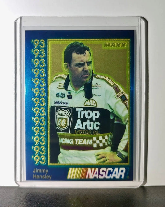 Jimmy Hensley 1993 Maxx Premier Plus Racing #66 NASCAR Card Cale Yarborough - Racing Card Single