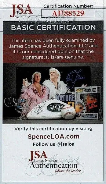 JSA authentication card for Jimmy James Jim Jones signed ABA NBA collectible item