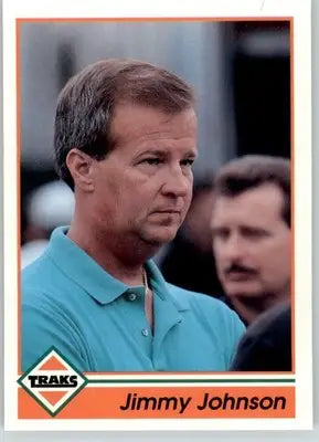 Jimmy Johnson - 1992 Traks - #113b - Racing - Racing Card Single