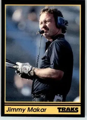 Jimmy Makar - 1991 Traks - #38 - Racing - Racing Card Single