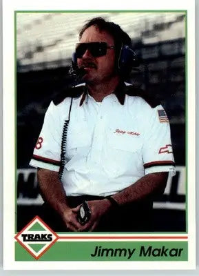 Jimmy Makar - 1992 Traks - #50 - Racing - Racing Card Single