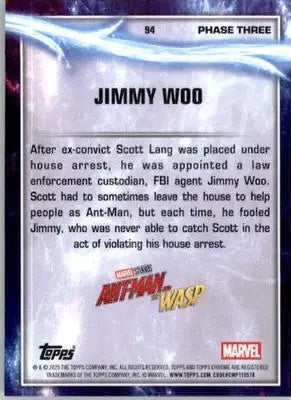 Jimmy Woo - 2025 Topps Chrome Marvel Studios - #94 - Non_sport - Non-Sports Card Single