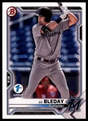 JJ Bleday 2021 Bowman 1st Edition #BFE-93 Miami Marlins - Baseball Card Single