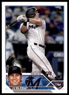 JJ Bleday Rookie 2023 Topps #205 Miami Marlins - Baseball Card Single