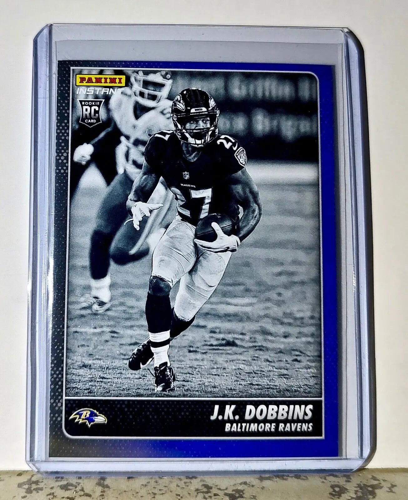 JK Dobbins 2020 Panini NFL #11 Black and White Rookies Card Ravens 1 of 518 - Football Card Single