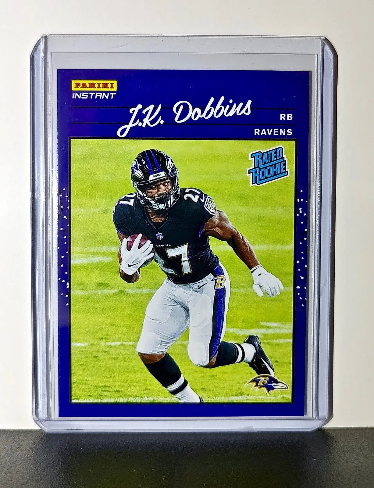 JK Dobbins Rookie 2020 Panini NFL #23 Rated Rookie Card Baltimore Ravens - Football Card Single
