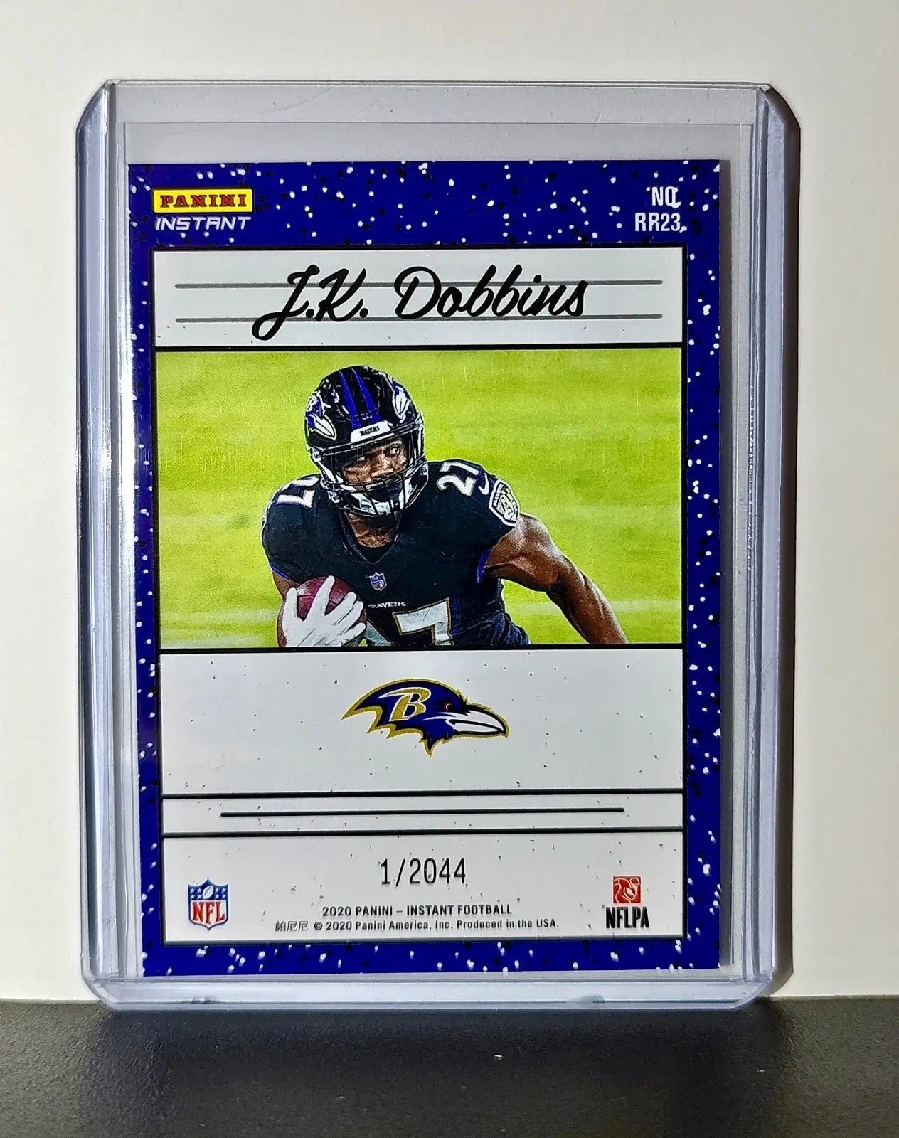 JK Dobbins Rookie 2020 Panini NFL #23 Rated Rookie Card Baltimore Ravens - Football Card Single