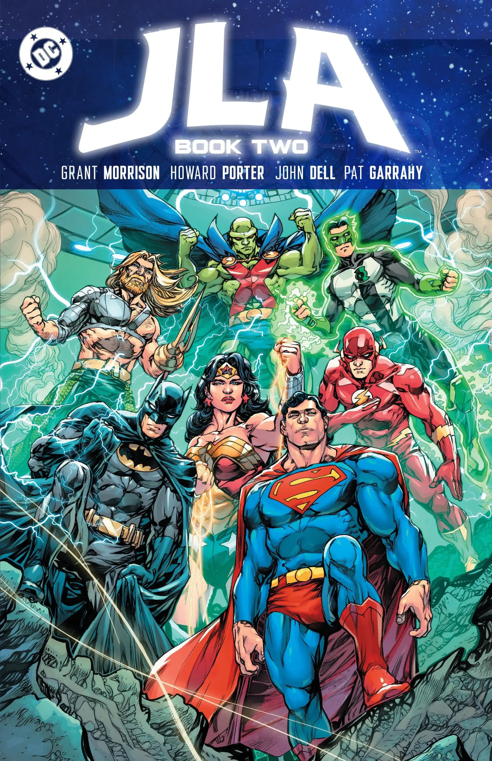JLA Book Two comic book cover featuring Justice League superheroes for collectors