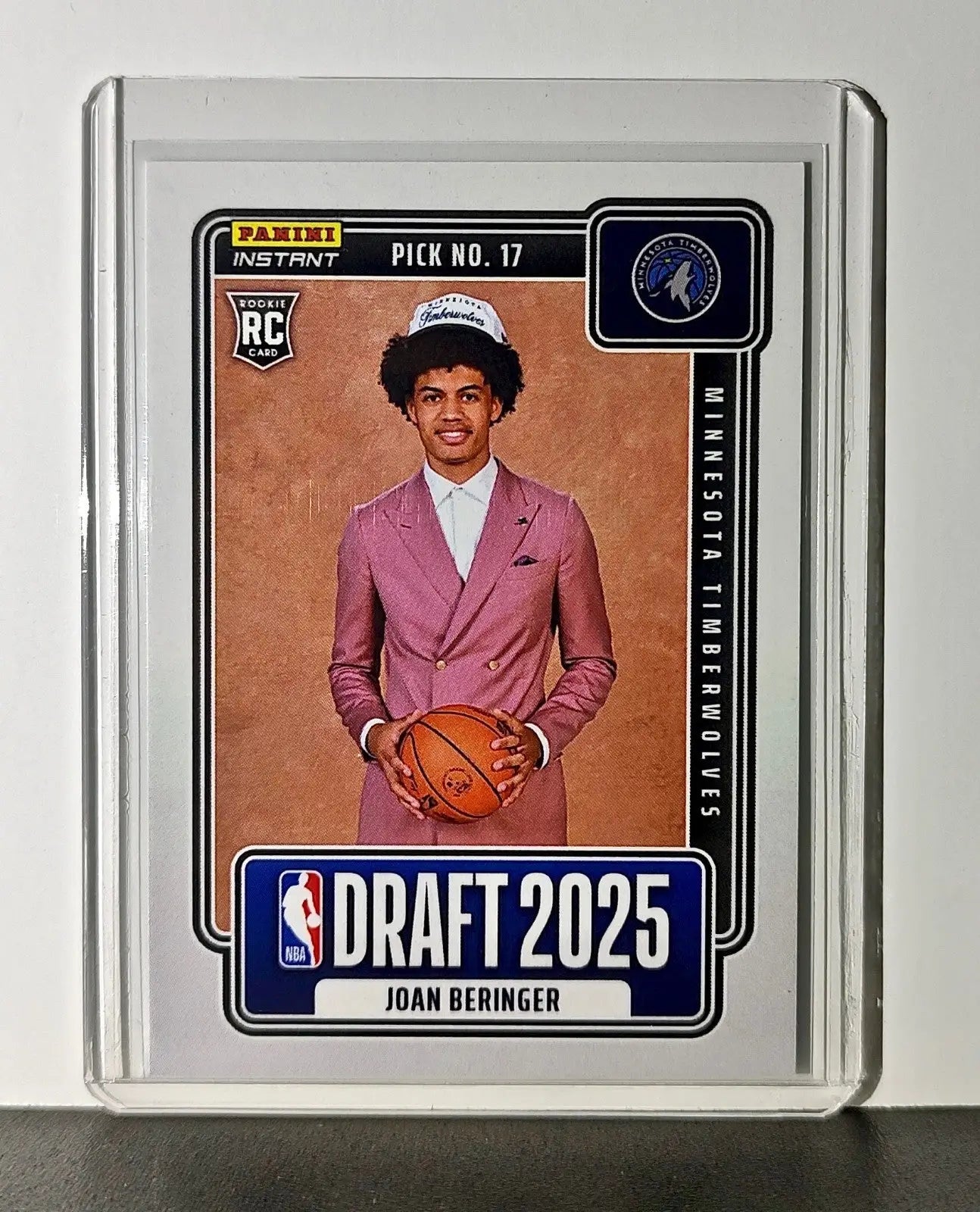 Joan Beringer Rookie 2025-26 Panini NBA #17 Draft Night Minnesota Timberwolves - Basketball Card Single