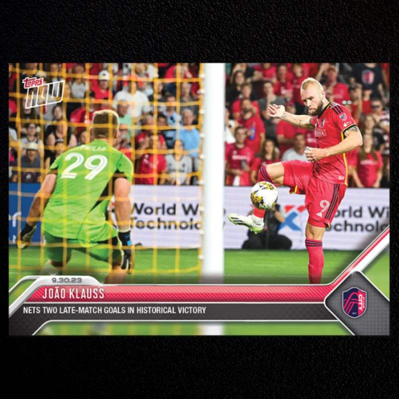 Joao Klauss Scores 2 Goals MLS Topps Now #209 St Louis FC Soccer Pop 484 NM-MT - Soccer Card Single