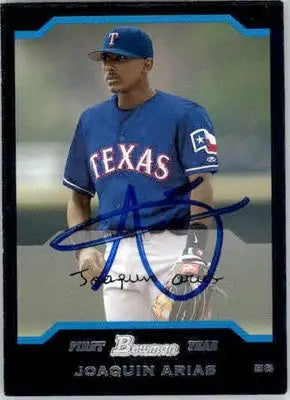 Joaquin Arias - 2004 Bowman - #217 - RC AUTO Baseball - Baseball Card Single